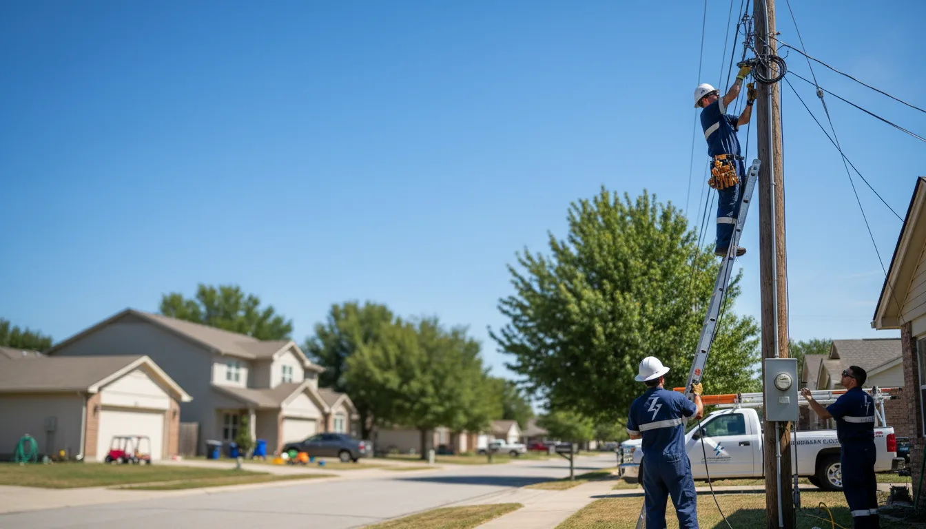 Residential electrician providing installation services in Refton, PA